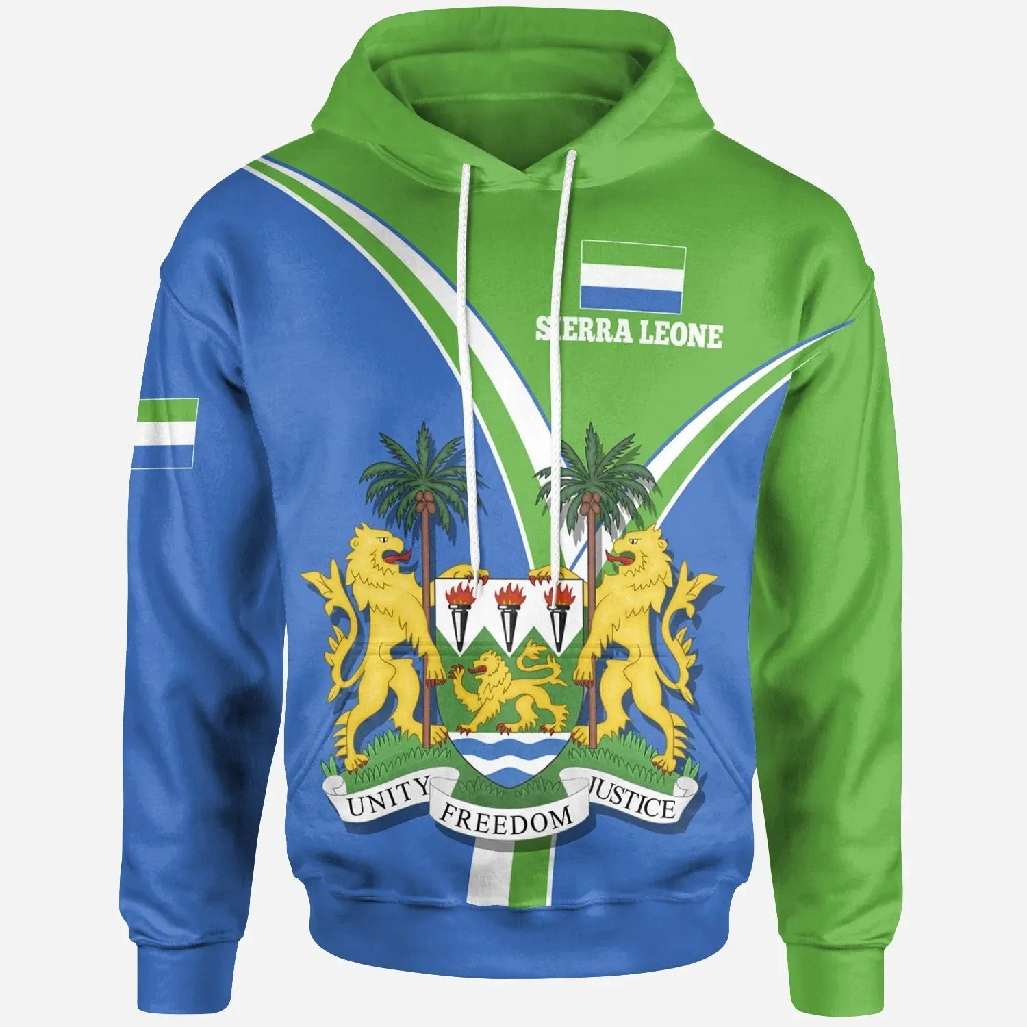 Sierra Leone Hoodie Sierra Leone Pride RLT7