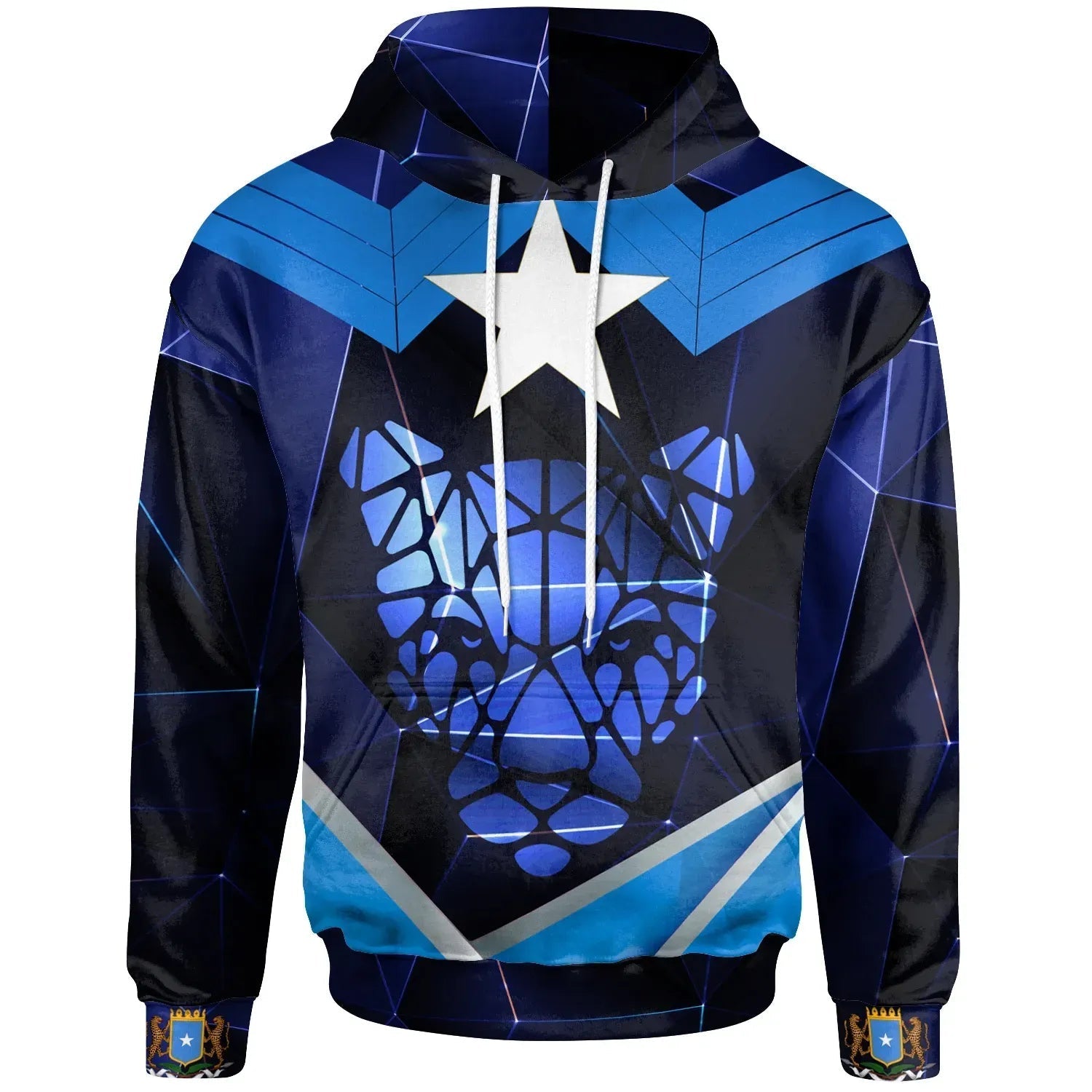 Somalia Hoodies Coat Of Arms Somalia With Leopard RLT8