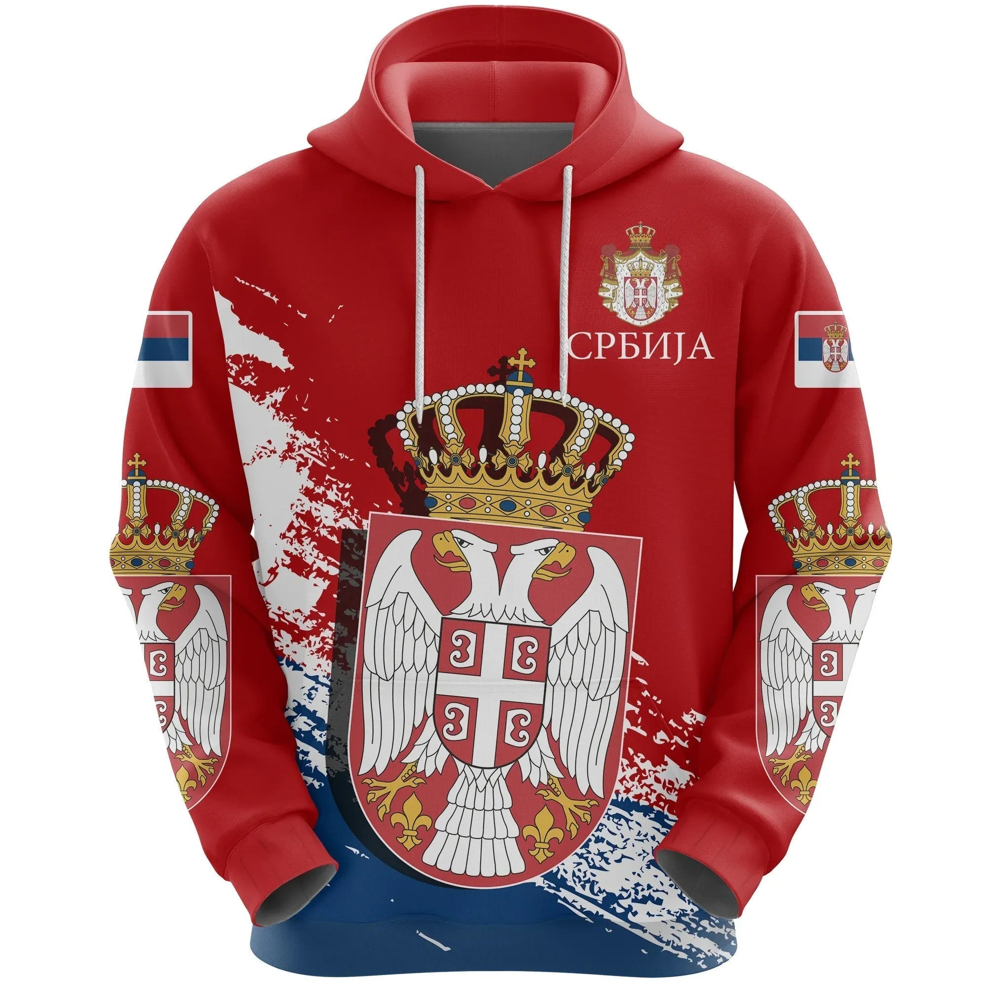 Serbia Special Hoodie Red Version RLT7