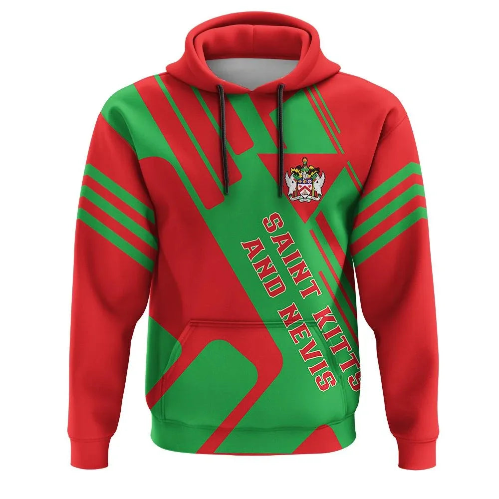 Saint Kitts and Nevis Hoodie Coat Of Arms Rockie RLT6