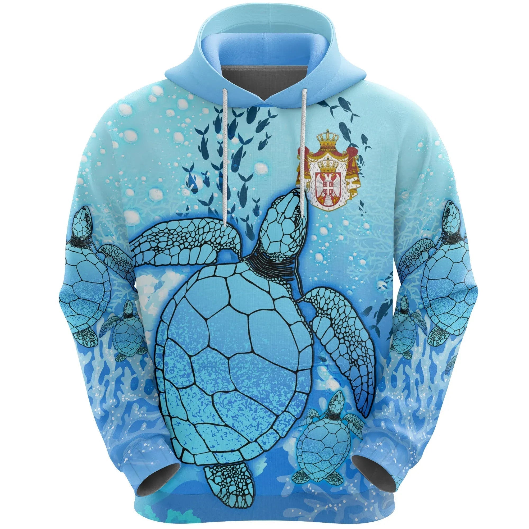 Serbia Hoodie Ocean Life Womens/Mens RLT7