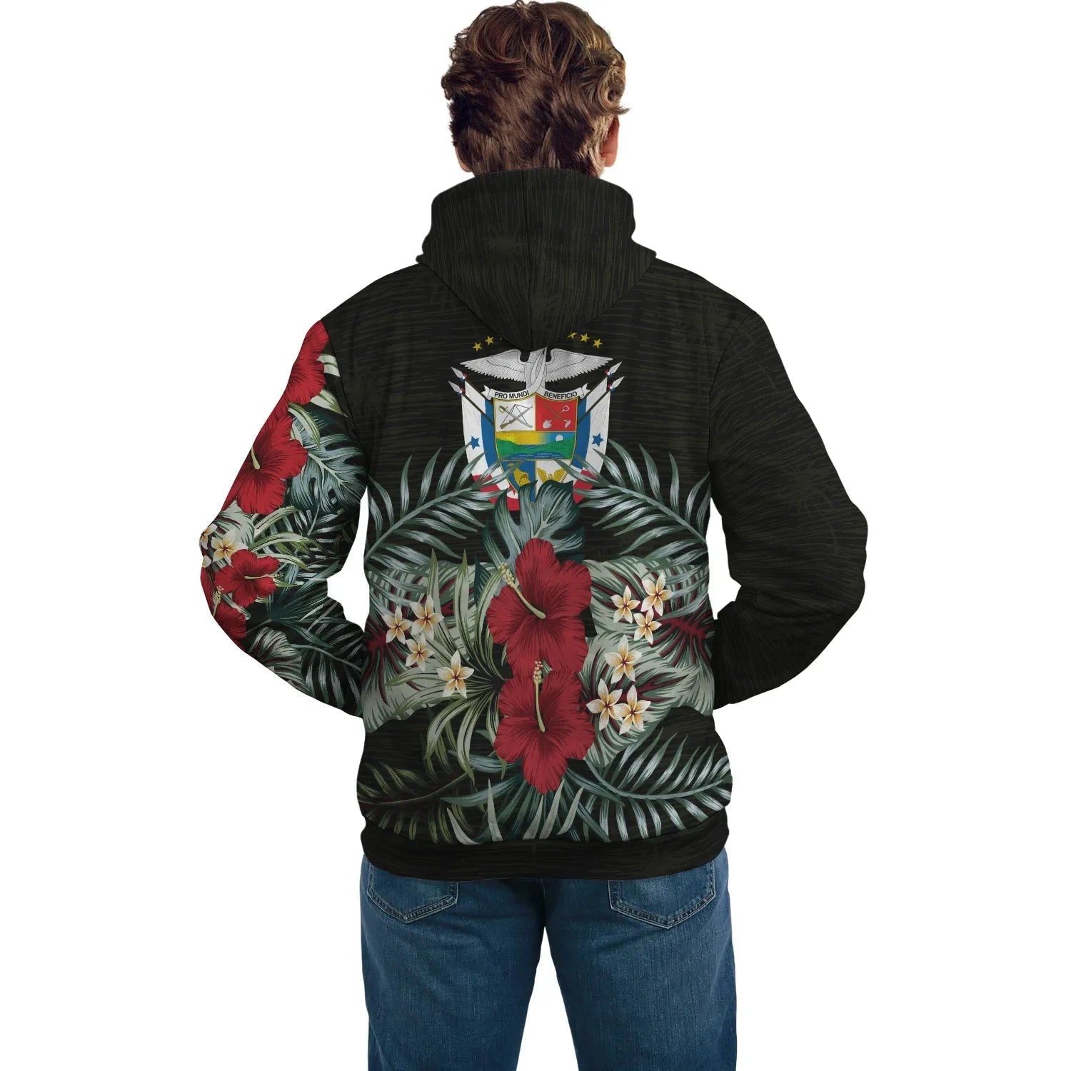 Panama Hoodie Hibiscus Men/Women RLT13