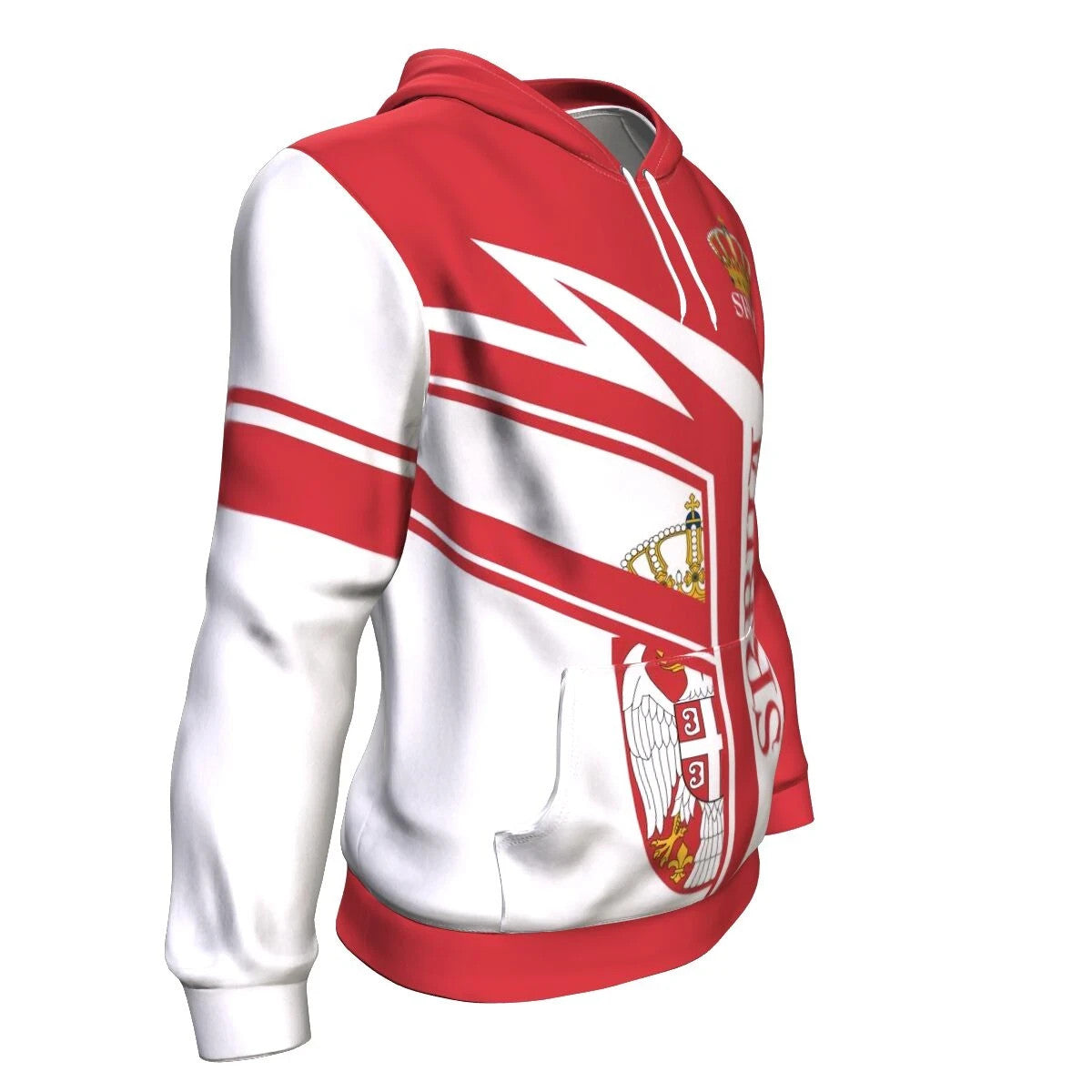 Serbia Hoodie Red Color Srbija RLT7
