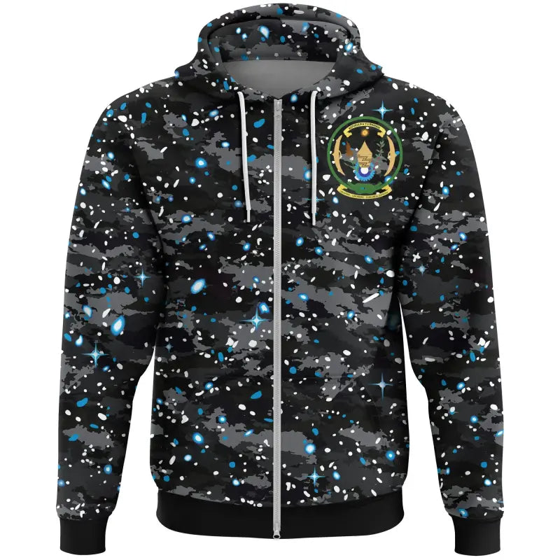 Rwanda Hoodie Space Camo Zip RLT12
