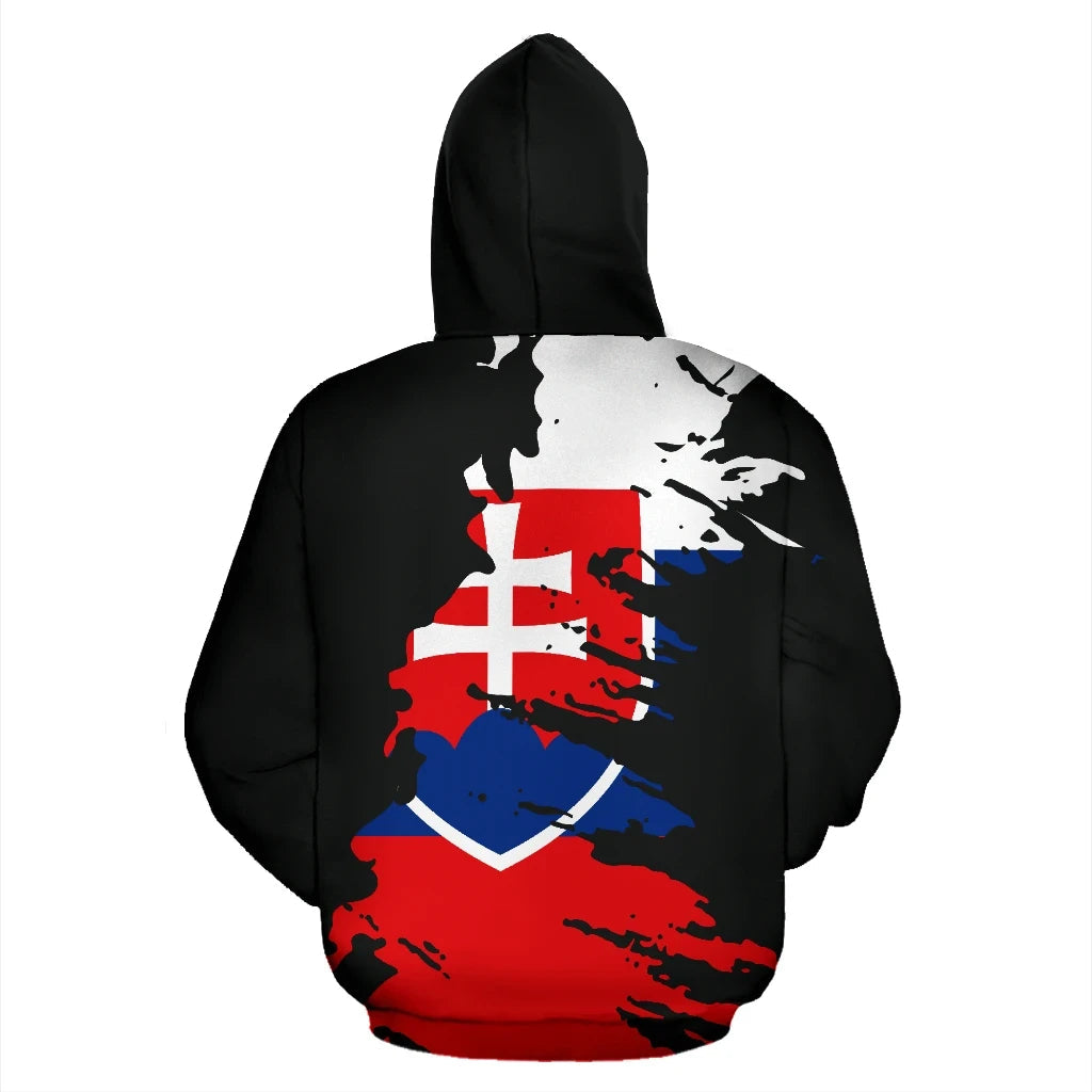 Slovakia Hoodie Flag Painting RLT13