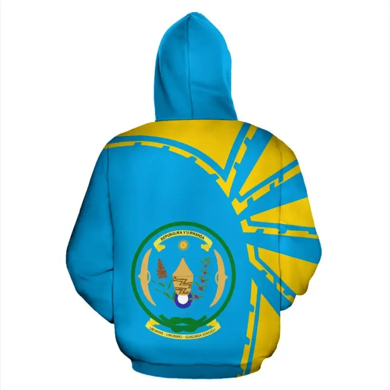 Rwanda Zip Hoodie Premium Style RLT12