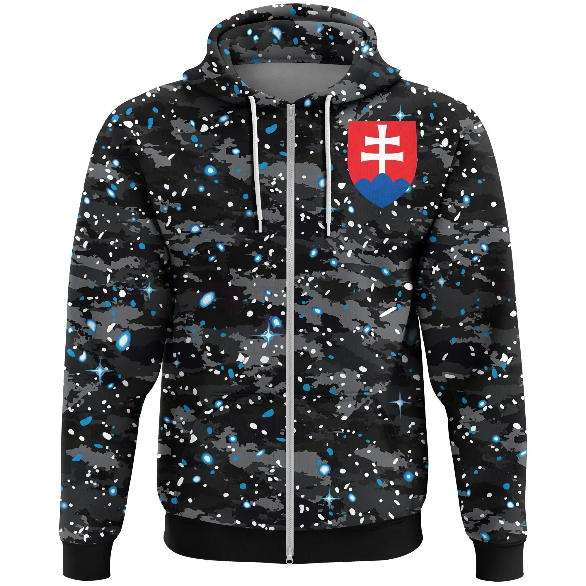 Slovakia Hoodie Space Camo Zip RLT13
