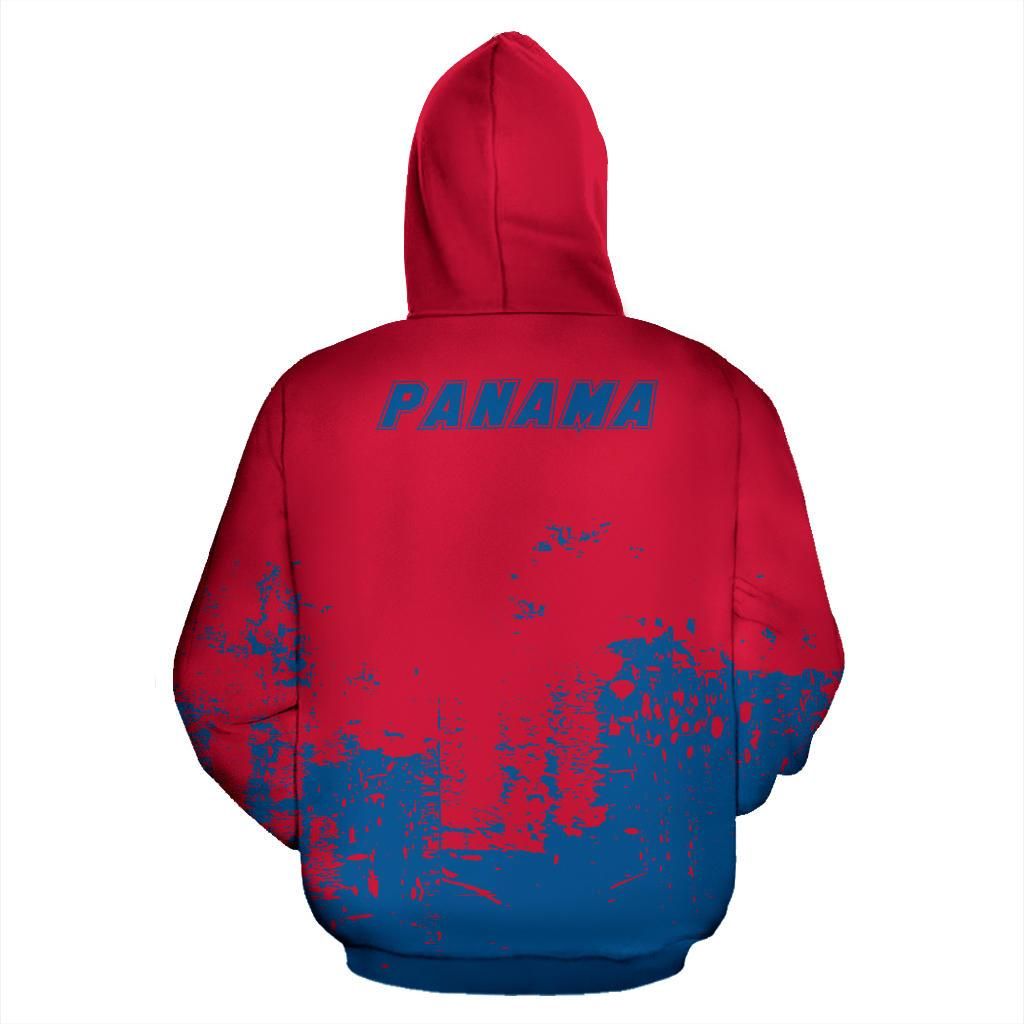 Panama All Over Zip Up Hoodie Smudge Style RLT13