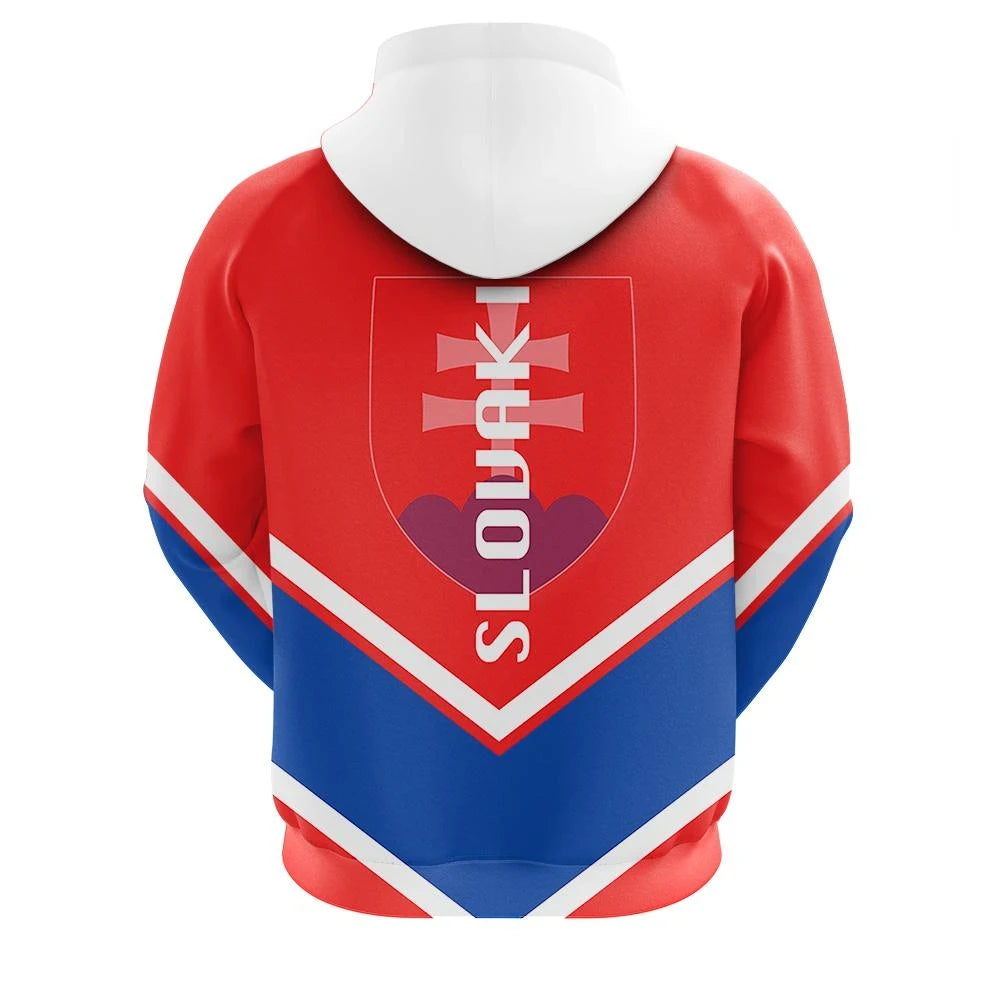 Slovakia Zip Hoodie Coat Of Arms Lucian Style RLT13