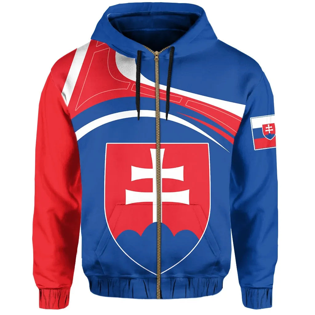 Slovakia Zipper Hoodie Eudora Style RLT13