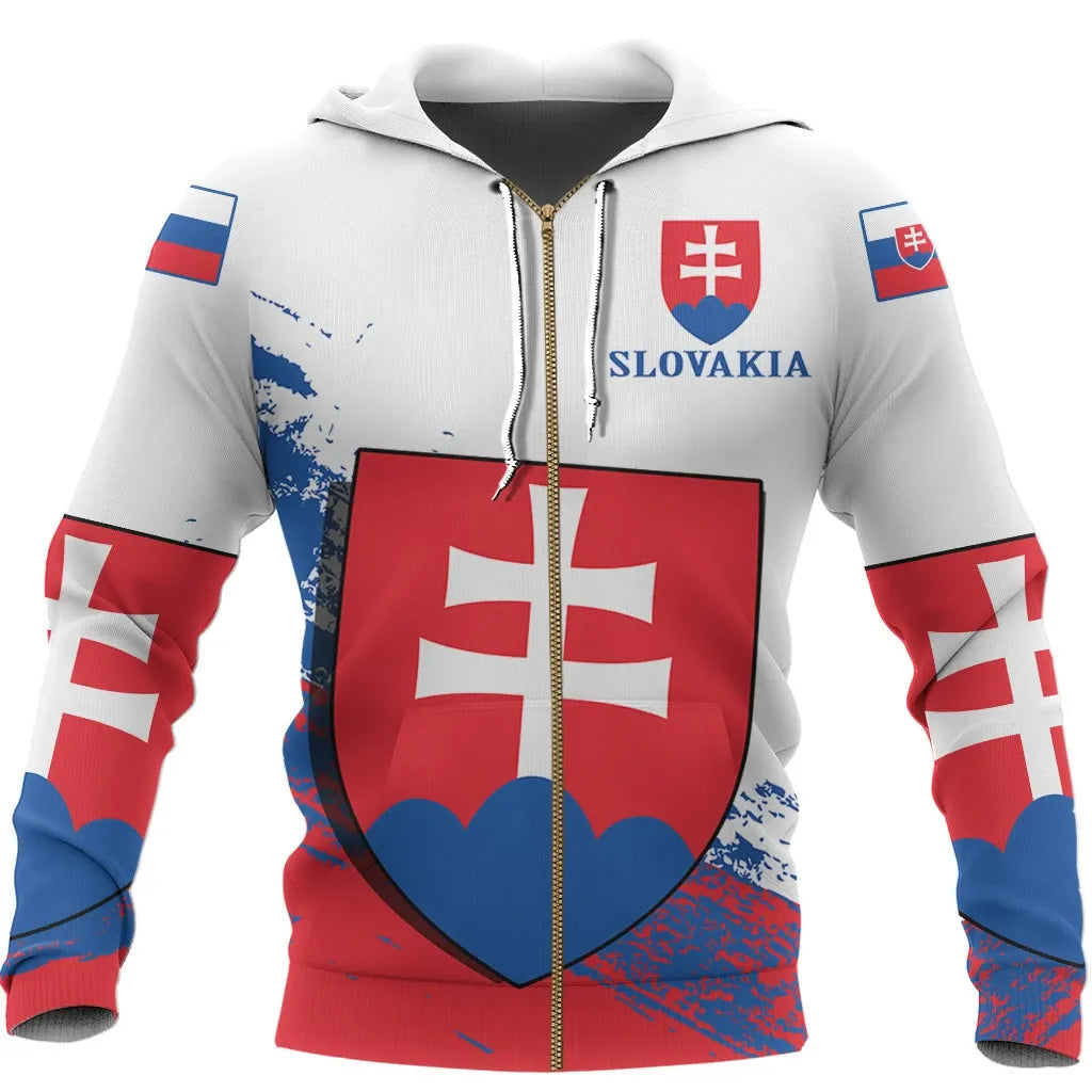 Slovakia Special Zipper Hoodie RLT13