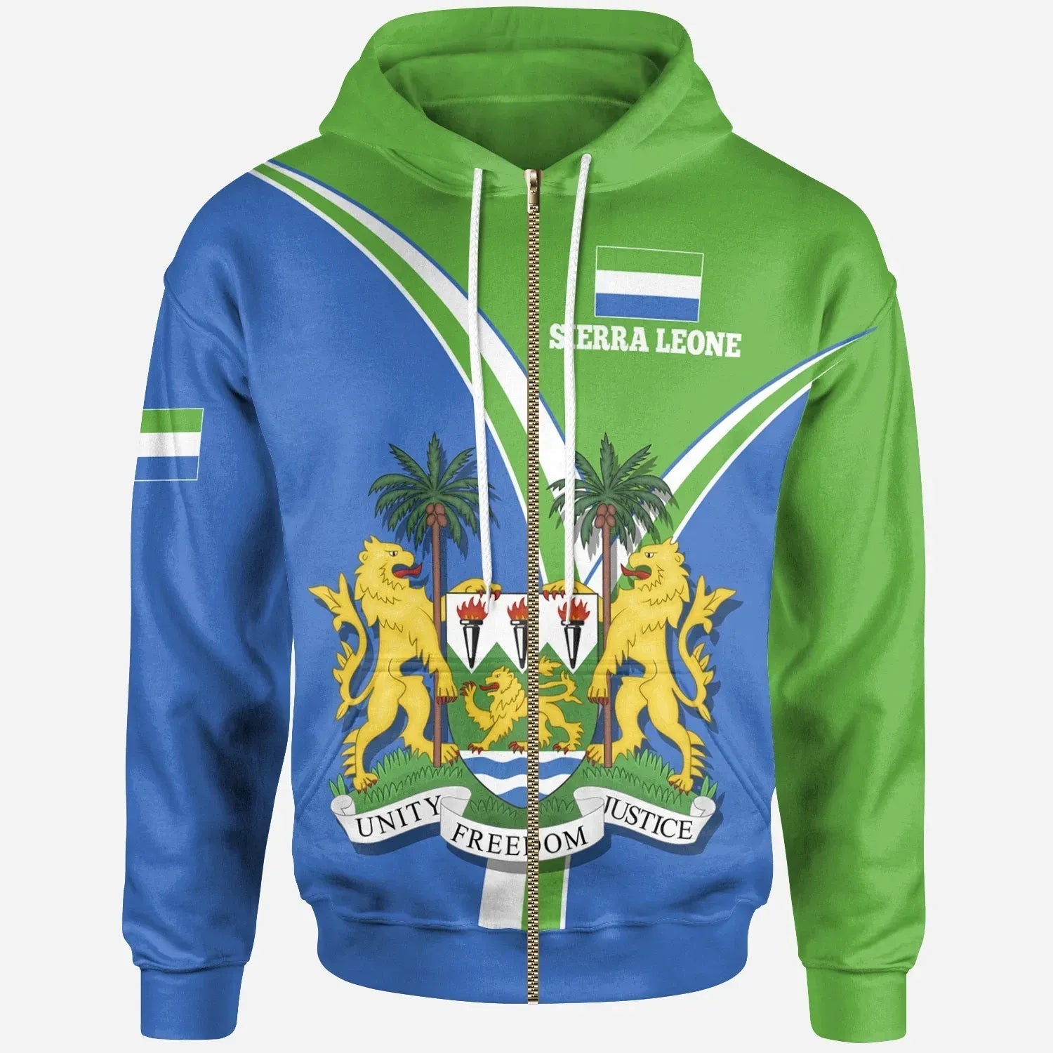 Sierra Leone Hoodie Sierra Leone Pride RLT7