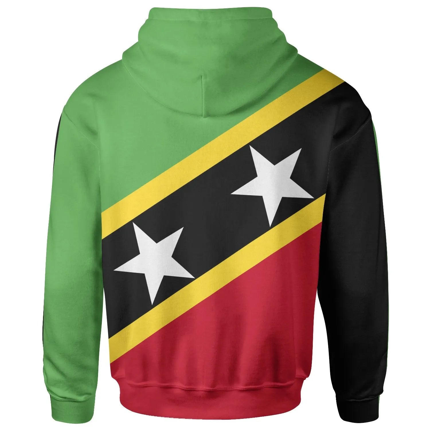 Saint Kitts and Nevis Zip Up Hoodie Saint Kitts and Nevis Flag Style RLT6