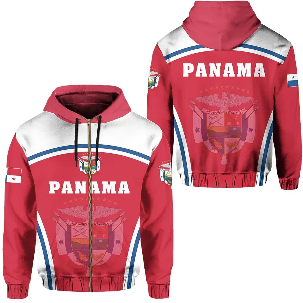 Panama Hoodie Zip Sport Style RLT13