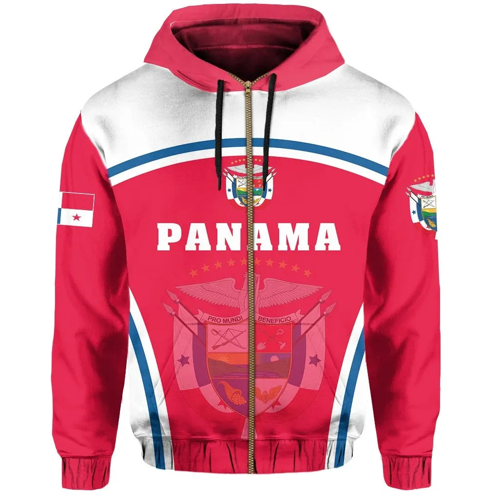 Panama Hoodie Zip Sport Style RLT13