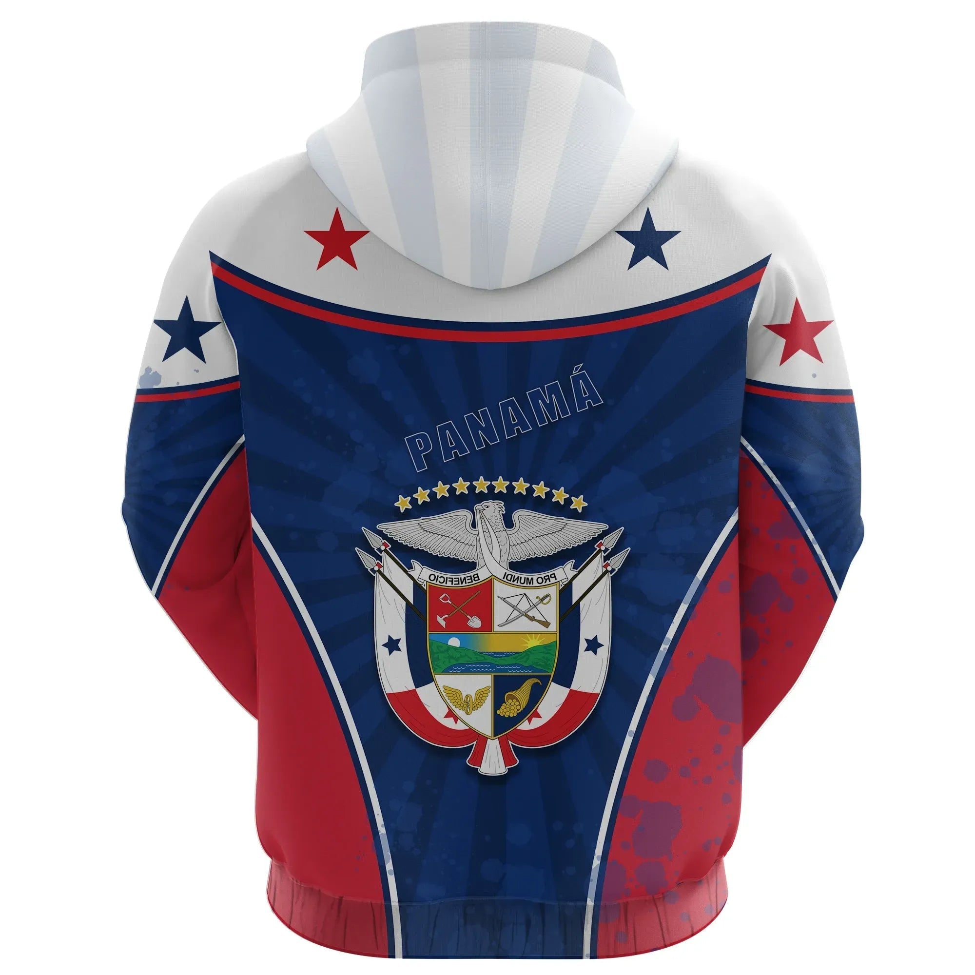 Panama Zip Hoodie Circle Stripes Flag Version RLT13