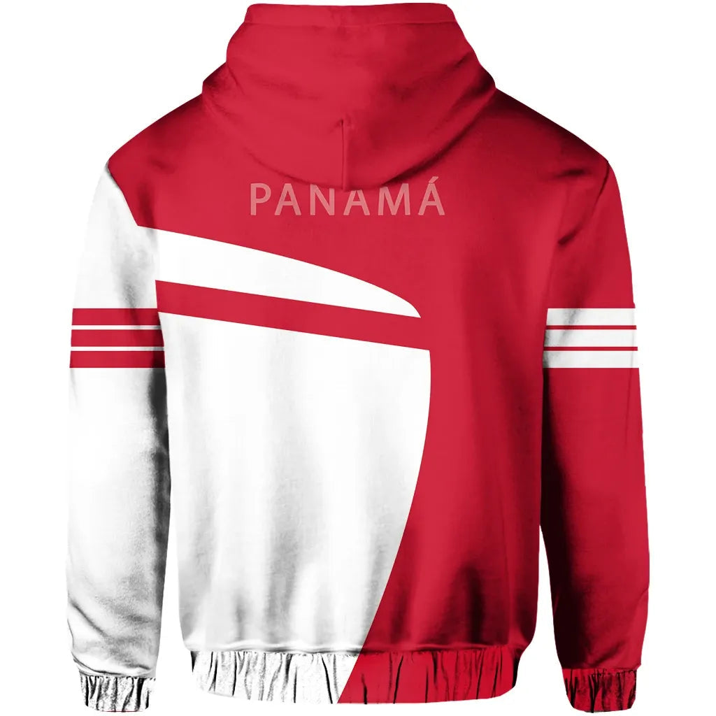 Panama Hoodie Zip Sport Premium Style Red RLT13