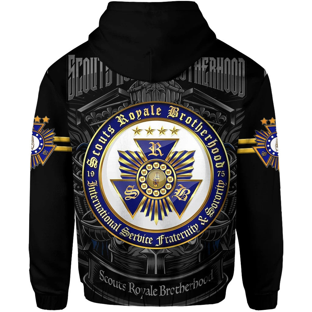 Scouts Royale Brotherhood SRB Hoodie Original Style Black LT8