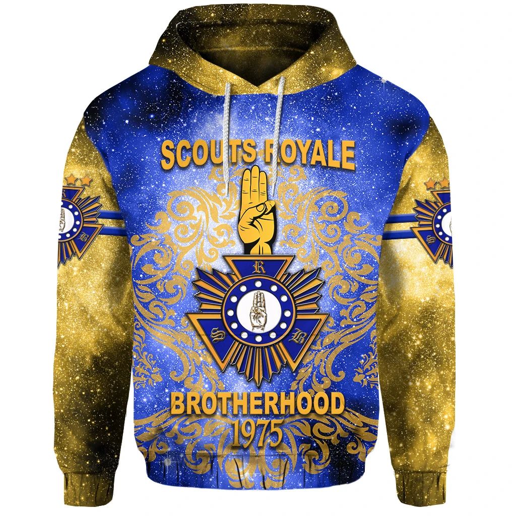 Scouts Royale Brotherhood SRB Hoodie Unique Version Blue LT8