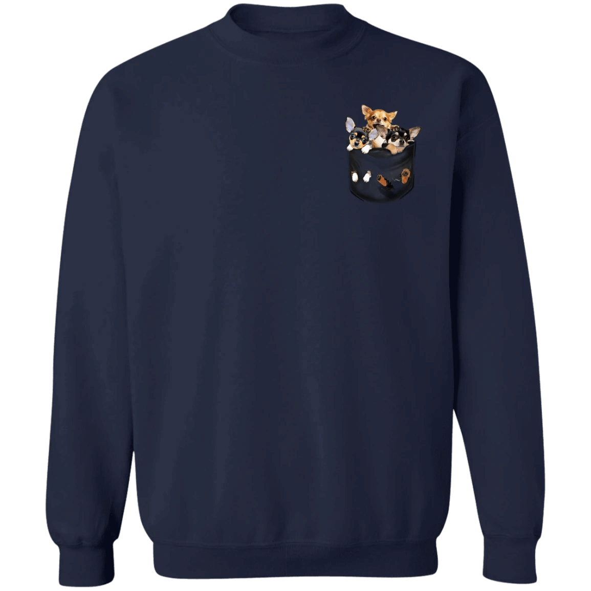 Chihuahua Puppies 3D Inside Pocket Chihuahua Sweatshirt Cute Gifts For Dog Lovers