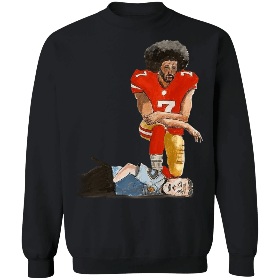 Derek Chauvin George Floyd Kaepernick Sweatshirt Justice For Floyd Shirt I Can't Breathe