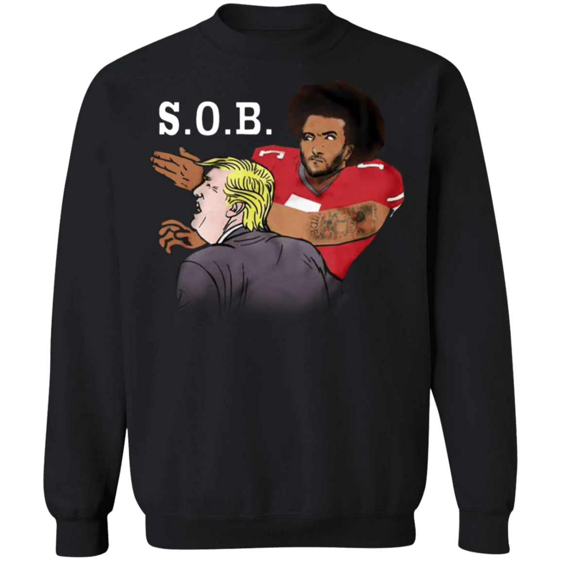 Kaepernick And Trump Sweatshirt Justice For George Floyd Shirt Blm