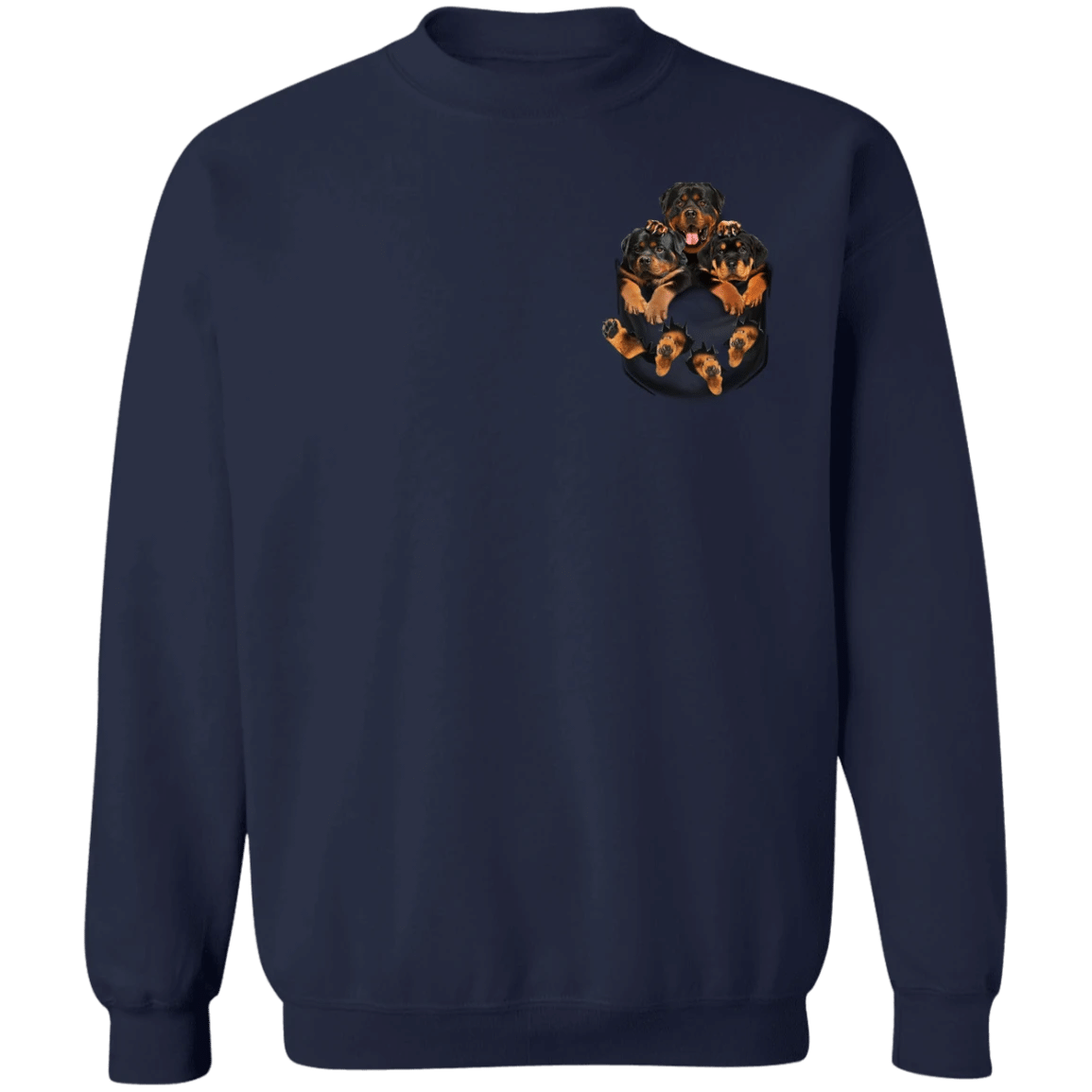 Rottweiler 3D Inside Pocket Rottweiler Sweatshirt Cute Gifts For Dogs Owners