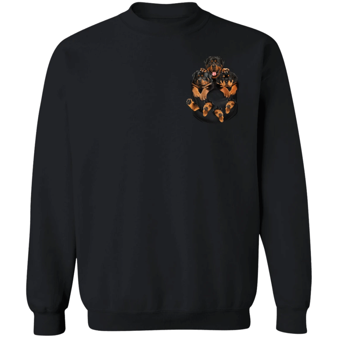 Rottweiler 3D Inside Pocket Rottweiler Sweatshirt Cute Gifts For Dogs Owners
