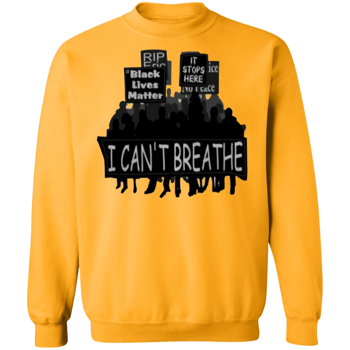 George Floyd i Can't Breathe Sweatshirt Black Lives Matter Long Sleeve Protest