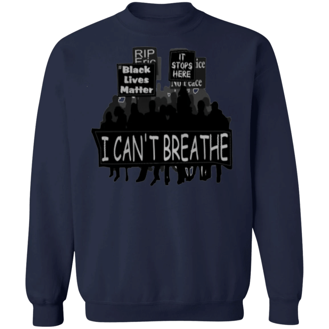 George Floyd i Can't Breathe Sweatshirt Black Lives Matter Long Sleeve Protest