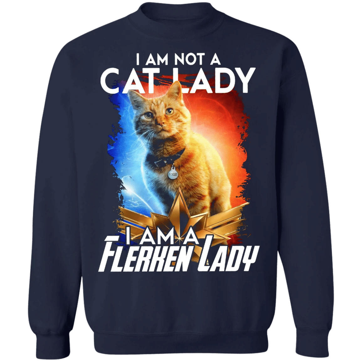 I Am Not A Cat Lady Sweatshirt With Sayings Funny Gifts For Cat Lover