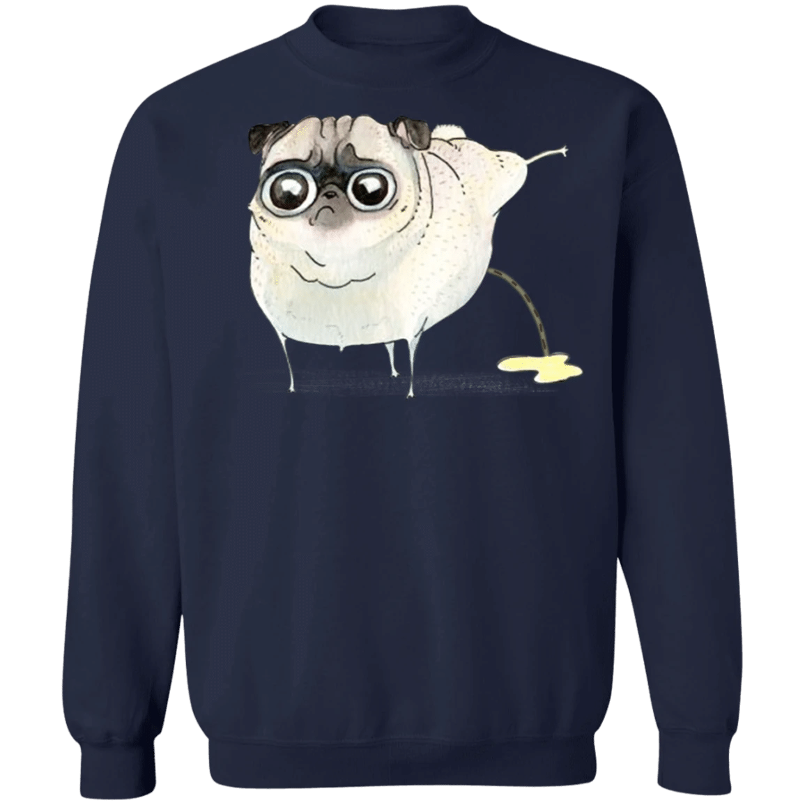 Bulldog Peeing On The Sweater, Madebymun Design It Funny Dogs Sweatshirt