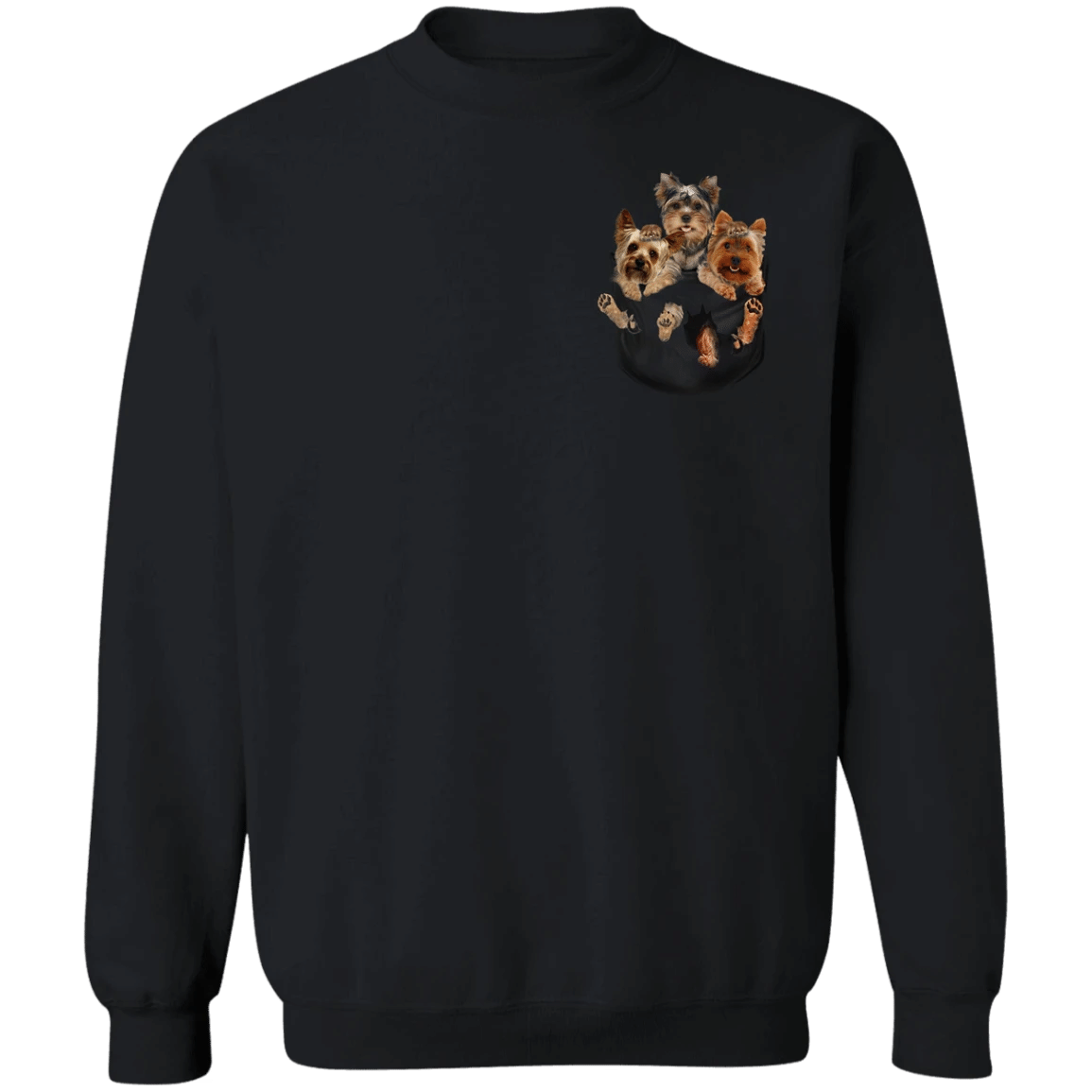 Yorkshire Terrier Inside Pocket Sweatshirt Cute Gifts For Dog Owners