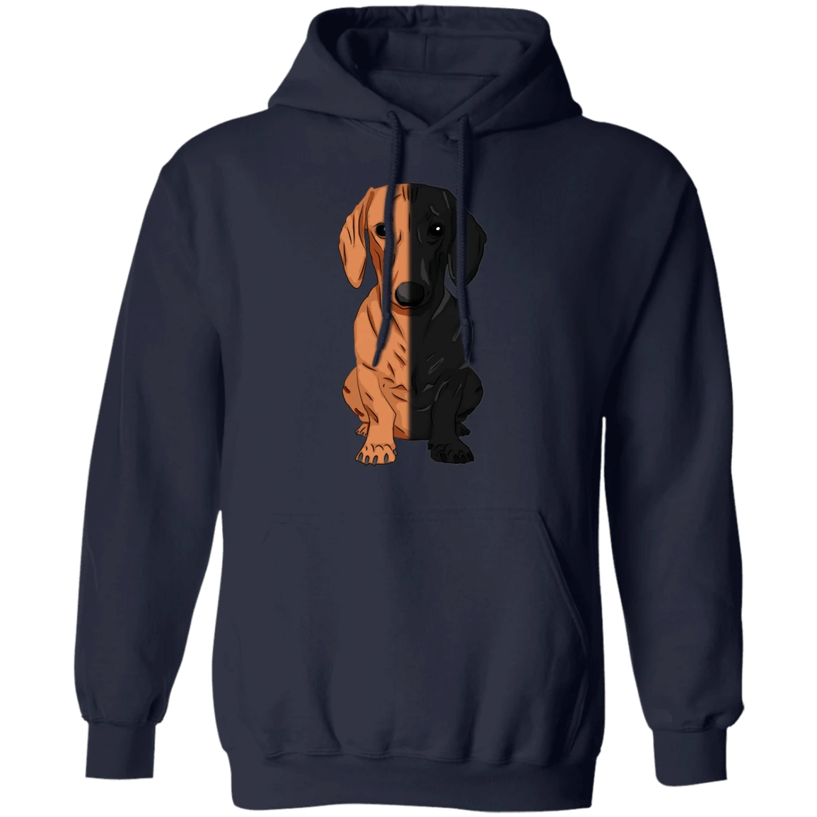 Dachshund Half Face Dachshund Hoodie Darling Sweatshirts