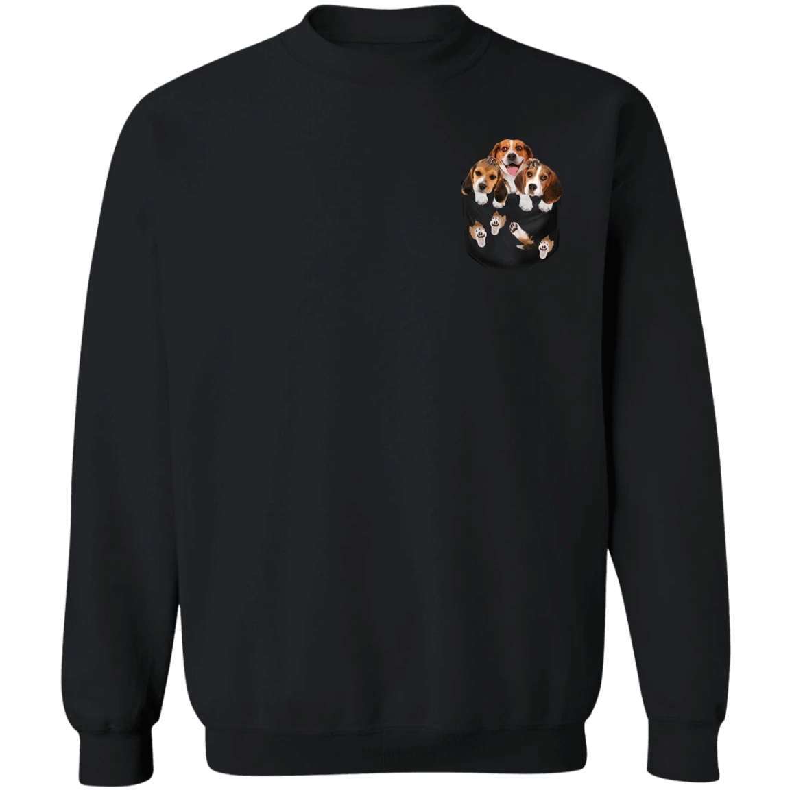 Beagle Puppy 3D Inside Pocket beagle Beagle Sweatshirt Cute Gifts For Dogs Owners