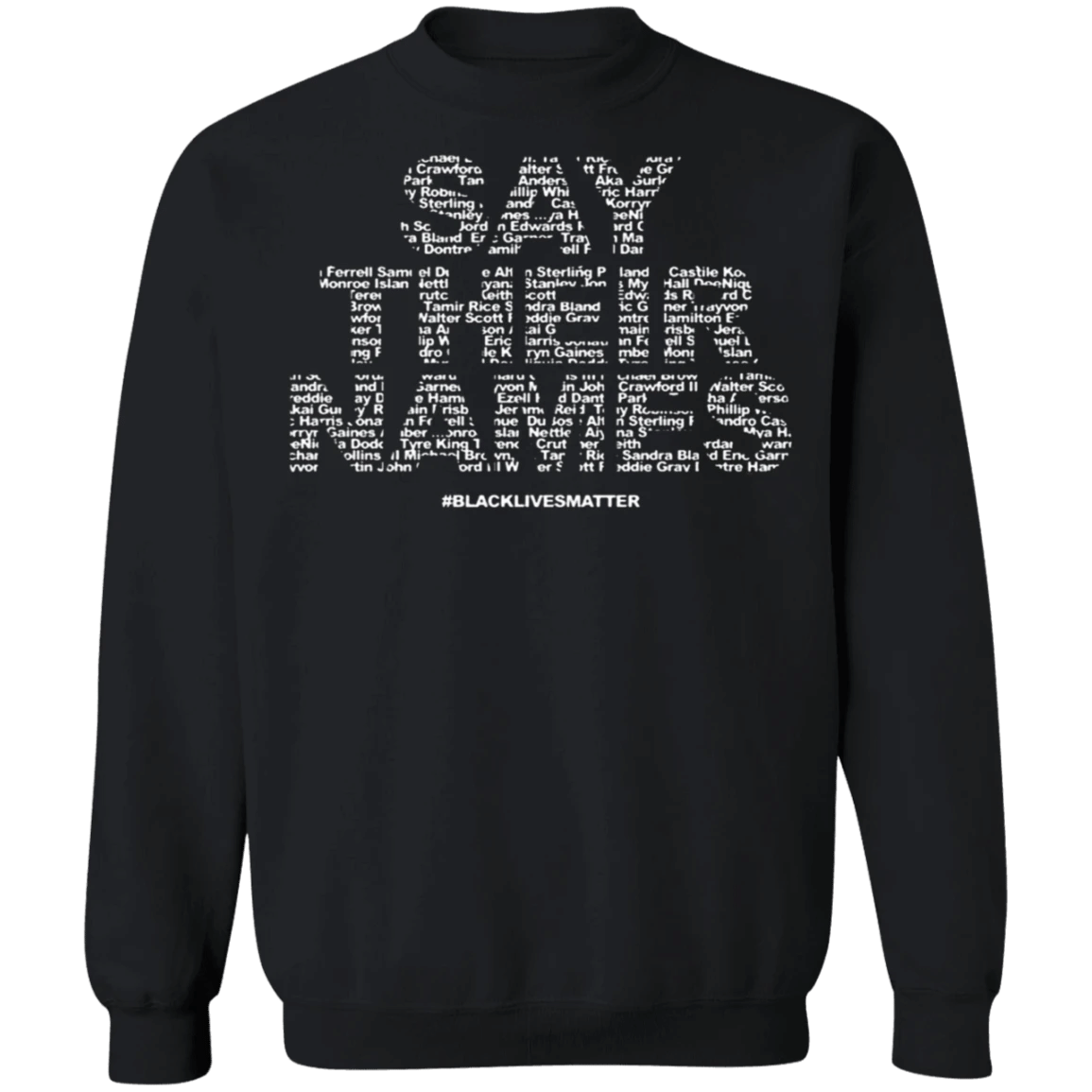 George Floyd Say Their Names 2020 Sweatshirt Black Lives Matter Shirt Ideas