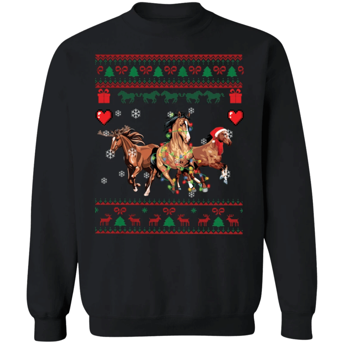 Horse Christmas Sweatshirt Christmas Cute Christmas Sweater For Men Women Best Xmas Gift 2020