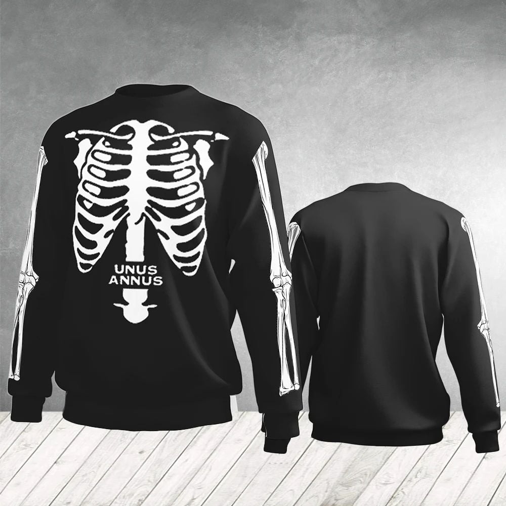Unus Annus Skull Sweater With Bones Unus Annus Sweatshirt For Adults Unus Annus Merch