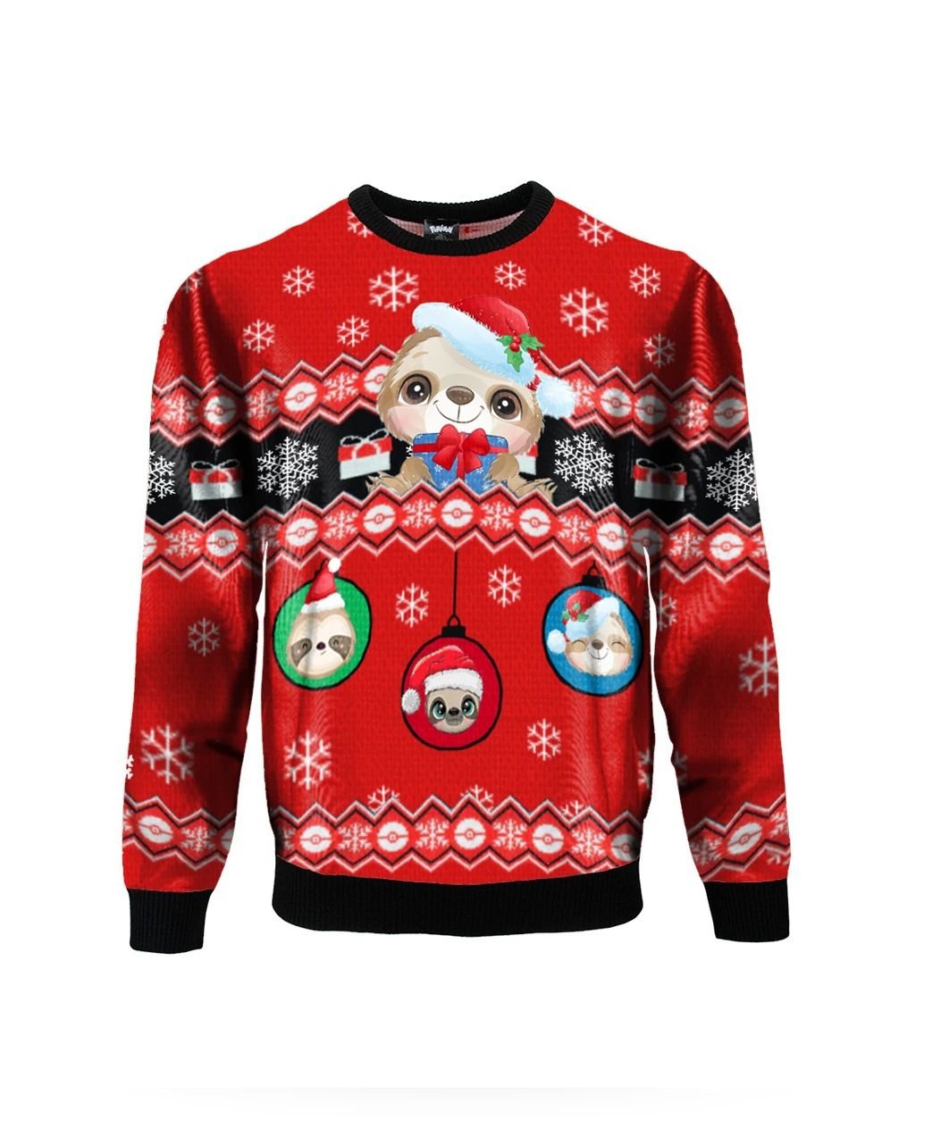 Sloth Red Christmas Sweatshirt Cute Woman Ugly Christmas Sweatshirt Xmas Gift For Her Wife