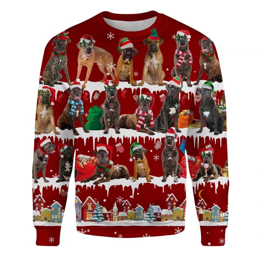 Cane Corso Dog Christmas Sweatshirt Ugly Christmas Sweatshirt Xmas Present For Dad