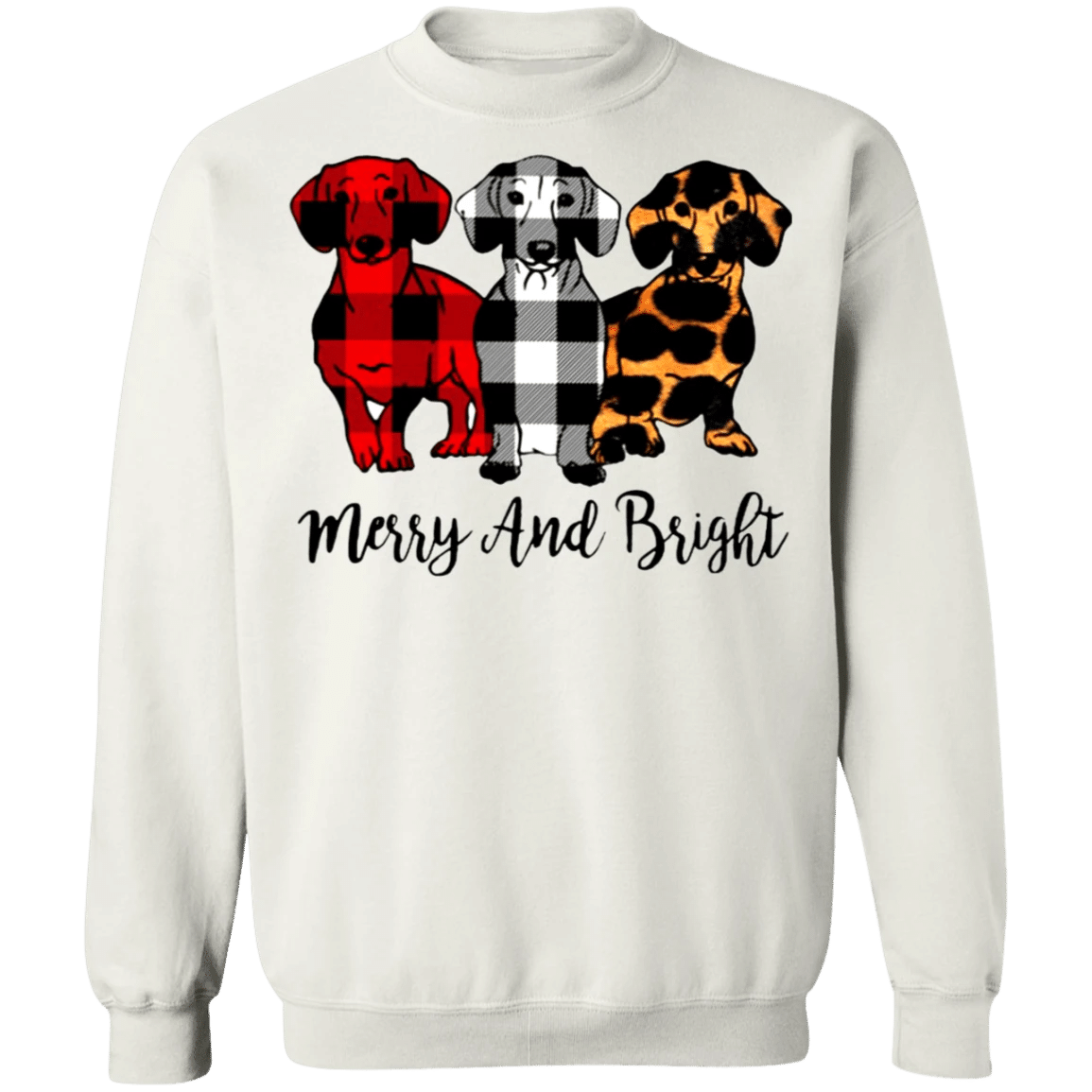 Dogs Merry And Bright Sweatshirt Christmas Essentials Sweatshirt For Men Woman Gift
