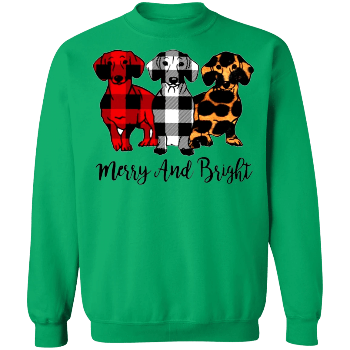 Dogs Merry And Bright Sweatshirt Christmas Essentials Sweatshirt For Men Woman Gift