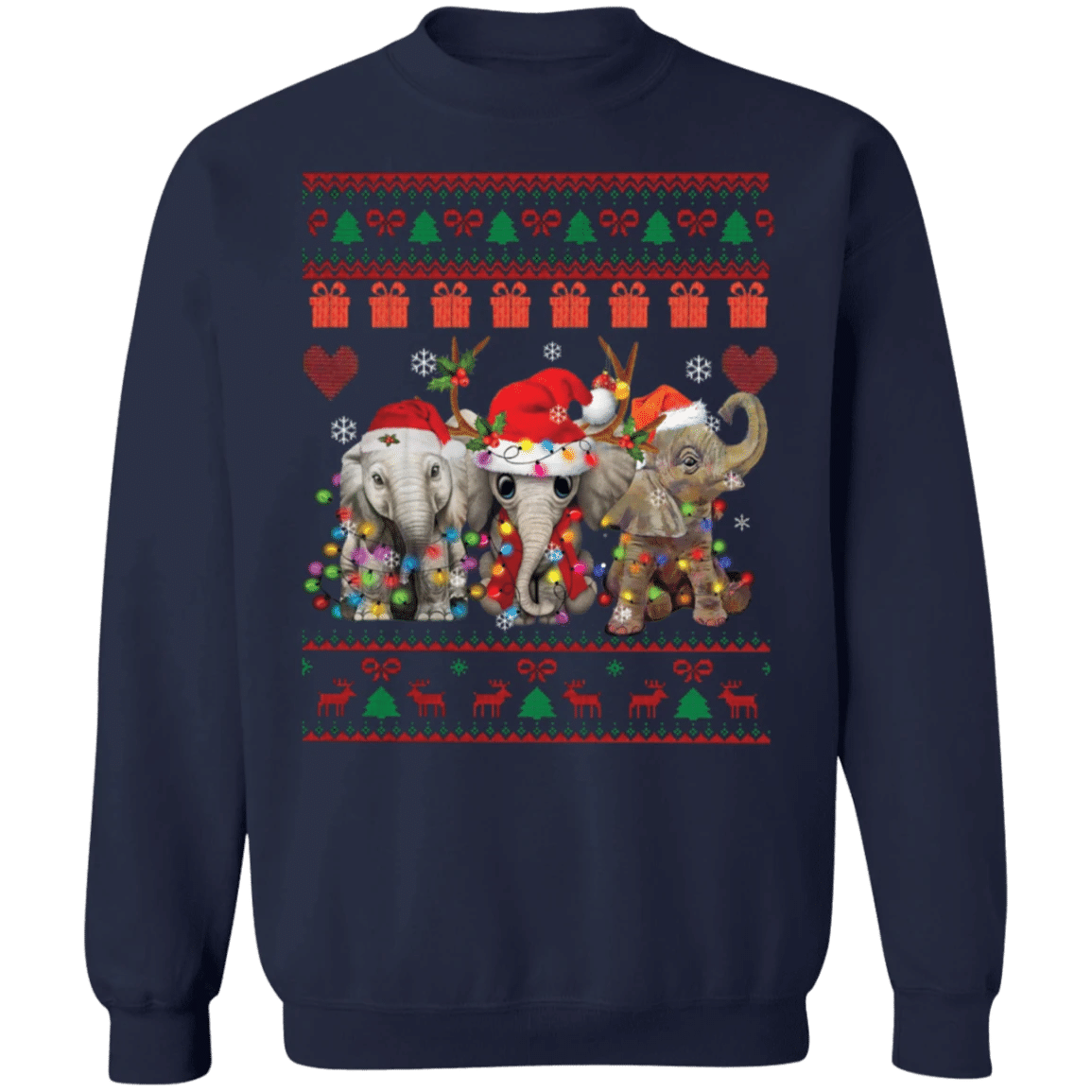 Elephant Christmas Sweatshirt Cute Christmas Sweatshirt For Men Women Best Xmas Gift 2020