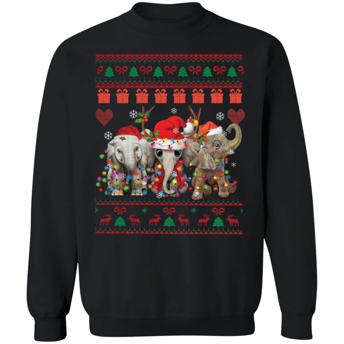 Elephant Christmas Sweatshirt Cute Christmas Sweatshirt For Men Women Best Xmas Gift 2020