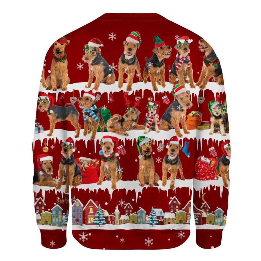 Welsh Terrier Red Ugly Christmas Sweatshirt Vintage Christmas Sweatshirt Gifts For Sibling