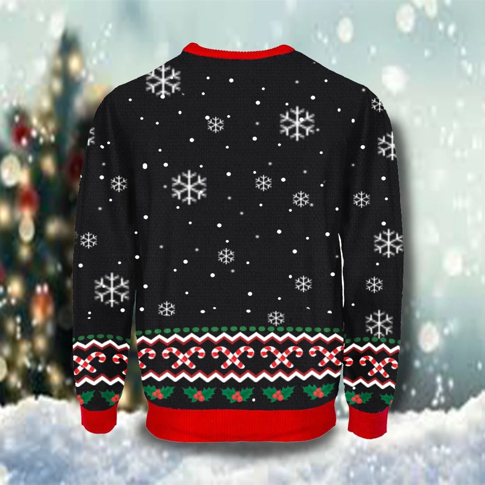 T-Rex Ugly Christmas Tree Sweatshirt Snowflake Family Sweatshirt Gift For Dinosaur Lover