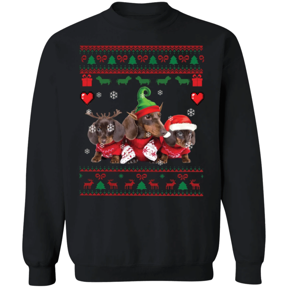 Dachshund Christmas Sweatshirt Cute Sweatshirt For Dog Lovers Xmas Gift For Friend