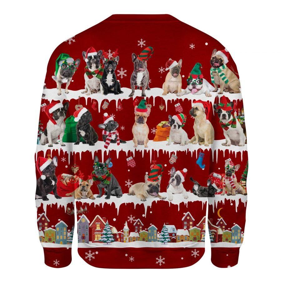 French Bulldog Christmas Sweatshirt Dog Christmas Sweater Xmas Gift For Dog Lovers