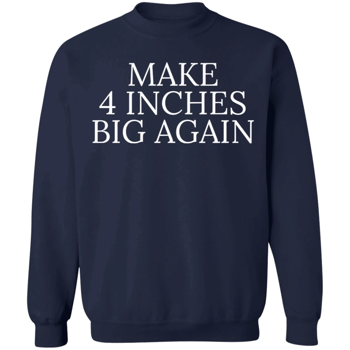 Make 4 Inches Big Again Sweatshirt Funny Sarcastic Mezch Gift For Boyfriends