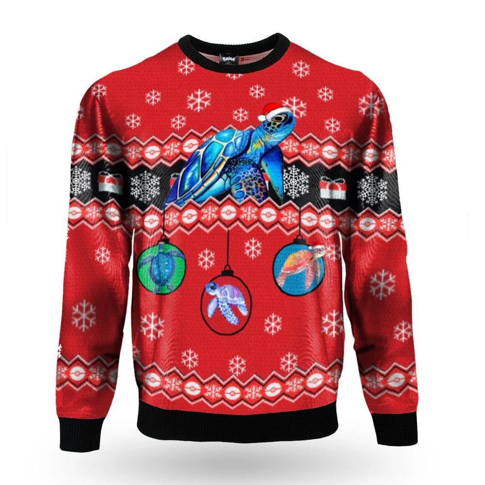 Sea Turtle Christmas Sweatshirt Family Christmas Sweatshirt Christmas Gift For Parents Family